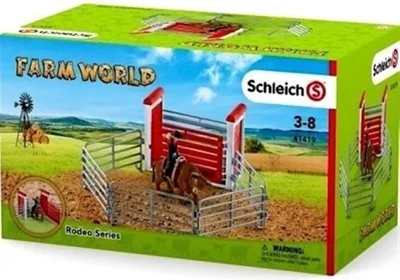 Immagine prodotto di Schleich® 41419 Schleich® Farm World 41419 Bull Riding mit Cowboy Set