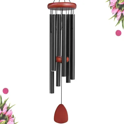 Imagen del producto de Campana de viento de aluminio, grande, de 91 cm, color , para jardín