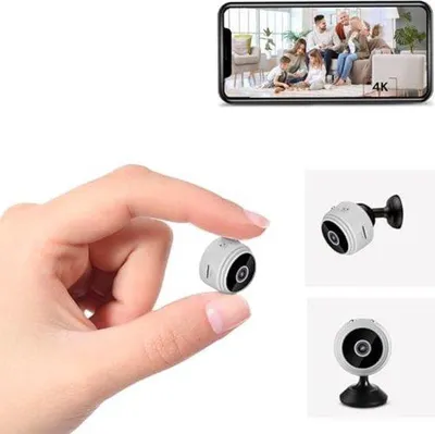 Zdjęcie produktu dla Mała biała kamera monitorująca WiFi, 3 x 3 x 3 cm