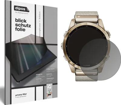 Produktbild von Blickschutzfolie für Garmin Fenix 7S (42 mm) matt Schutzfolie Folie Display Schutz dipos