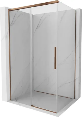 Produktbild von Mexen Rox Schiebedusche 150 x 110 cm, transparent, Roségold - 8C2-150-110-60-00