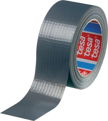 Productafbeelding van Ducttape tesa® BASIC Duct Tape, zilver, textiel, 50 mm, L-50 m