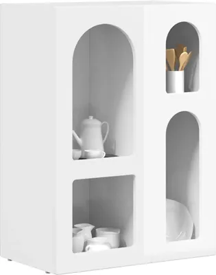 Obrázek produktu pro vidaXL Příborník vysoký lesk bílý 59 x 35 x 80,5 cm materiál na bázi dřeva