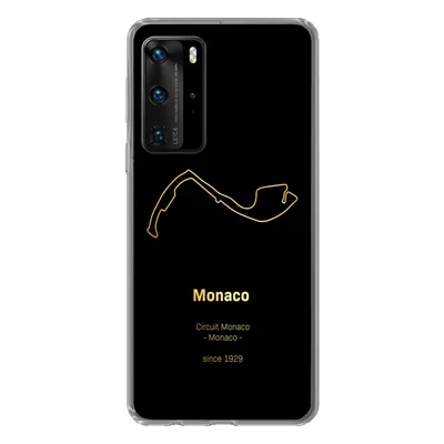 Produktbild von MuchoWow® Handyhülle Schutzhülle Hülle für Huawei P40 Pro Formel 1 - Monaco - Rennstrecke Silikon Softcase Handy Hülle - Schutz