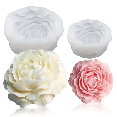 Produktbild von Silikonform Blumen Pfingstrose Gießform für Kerzen Seife Epoxidharz DIY Dekoration