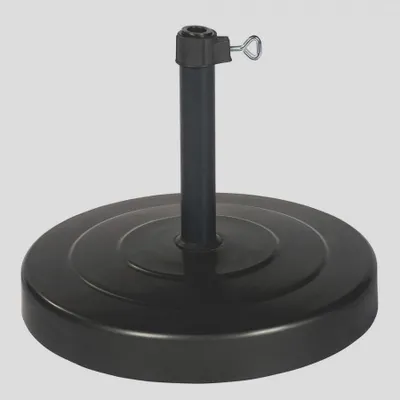 Produktbild von Delschen runder Schirmständer mit Alu-Rohr Ø 26-44 mm, 30 kg, Betongefüllt, Eisengrau - Abverkauf