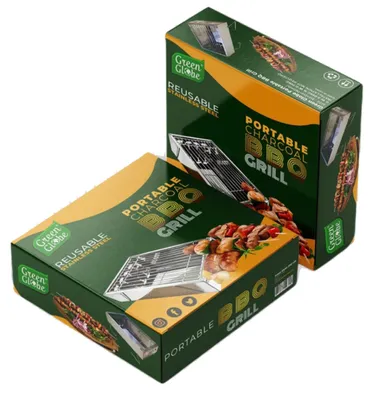 Imagen del producto de Barbacoa portátil de carbón, compacta, ideal para picnics y camping, barbacoa para exteriores