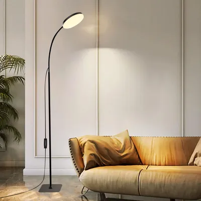 Produktbild von LED Stehlampe Dimmbar 3 Farbtemperaturen Stehleuchte Einstellbare Schwanenhals Leselampe mit Fernbedienung für Schlafzimmer Wohnzimmer Büro