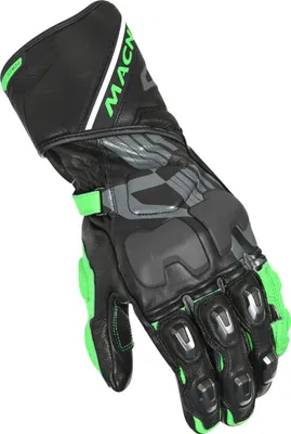 Produktbild von Macna Powertrack Motorrad Handschuhe, schwarz/grün, S