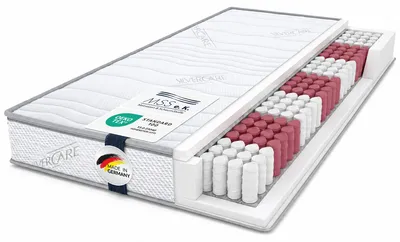 Produktbild von MEDIC Silver Plus - 7 Zonen Tonnentaschenfederkern - 70 x 200 cm | Höhe 22 cm | Härtegrad H2 | Taschenfederkernmatratze