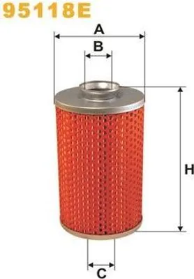 Produktbild von Kraftstofffilter WIX FILTERS 95118E Filtereinsatz