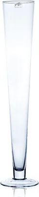 Produktbild von Bodenvase, Glasvase CIELO mit Fuß konisch rund H. 60cm D.11cm Sandra Rich