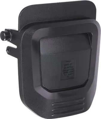 A black plastic accessory for a vacuum cleaner.