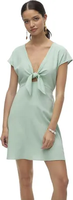 Produktbild von Vero Moda Mymilo Kurzes Kurzarmkleid Grün S Frau Grün S