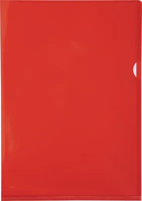 Image de Exacompta 10x Sachet de 10 pochettes coin PVC A4 Rouge 660575E