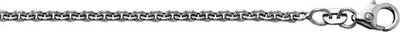Produktbild von Kette Rundanker 2,40 mm 925/- Silber rhodiniert 80 cm