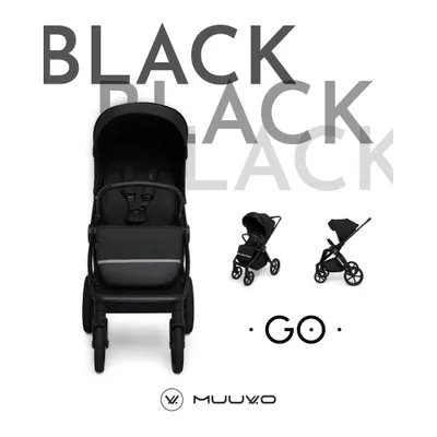 Produktbild von Muuvo GO Kinderwagen Sporwagen Buggy GO Black | MGO-W--BLACK