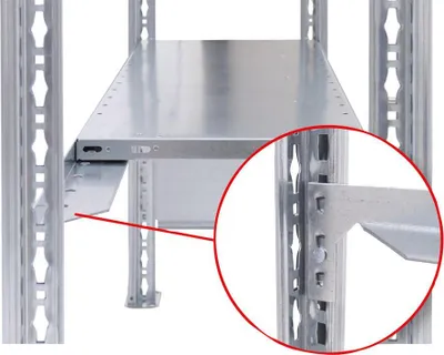 Zdjęcie produktu dla Podstawowy regał systemu wtykowego - 3000x 750x600 mm, typ 250 kg