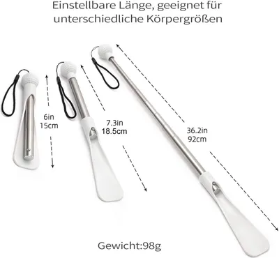 Produktbild von Schuhlöffel Lang Ausziehbarer mit bequemem Kugelgriff 1-tlg