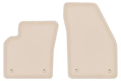 Produktbild von DURBAN Beige Velours-Fußmatten vorne für Volvo V50 Kombi (2004-2012)