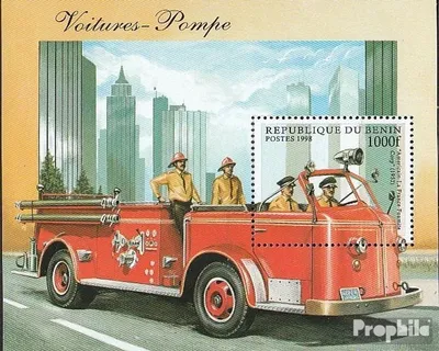 Produktbild von Briefmarken Benin 1998 Mi Block38 (kompl.Ausg.) postfrisch Alte Feuerwehrfahrzeuge