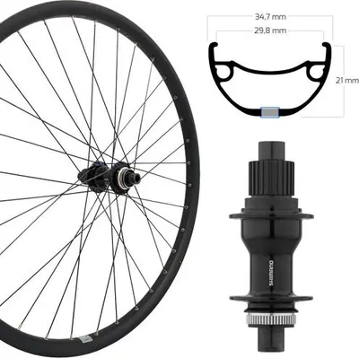 Produktbild von Roland Hinterrad 27,5, Disc Centerlock, schwarz, SE RIVAL 30 Aluminium FH-TC500 Steckachse 148mm