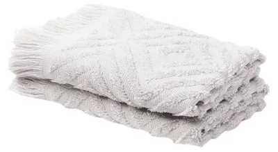 Obrázek produktu pro Sada šedých bavlněných ručníků Westwing, 490 g/m², 2 ks, 30 x 50 cm