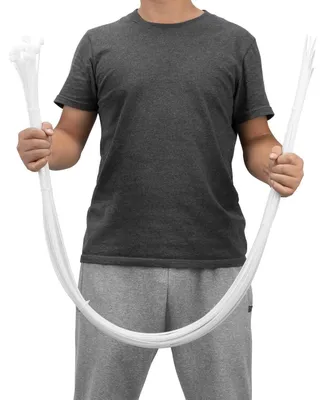 Produktbild von Kabelbinder lang 1500mm x 9mm Weiß 80KG Zugfestigkeit UV Beständig 20 Stück