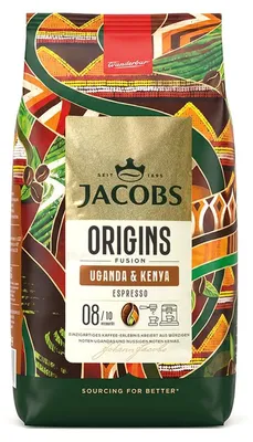 Produktbild von Jacobs Origins Uganda&Kenya Espresso ganze Bohnen 1Kg