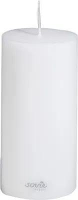 Produktbild von Sovie CANDLES Stumpenkerze in Weiß Ø 70 mm x H 150 mm, Brenndauer ca. 82 Std. - 12 Stück