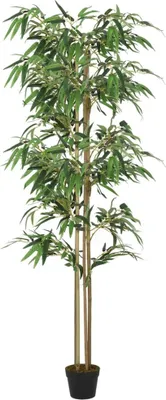 Produktbild von Bambusbaum Künstlich 1520 Blätter 200 cm Grün