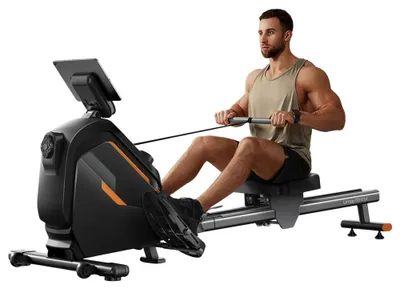 Imagen del producto de Remo ergómetro – Resistencia magnética – 16 niveles – Riel deslizante de 126 cm – Capacidad de carga de 160 kg