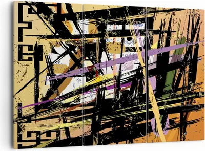 Produktbild von Bild auf Leinwand - Leinwandbild - Abstraktion modern - 165x110cm - Wand Bild - Wanddeko - Leinwanddruck - Bilder - Kunstdruck - Wanddekoration - Leinwand bilder - Wandkunst - CE165x110-3705