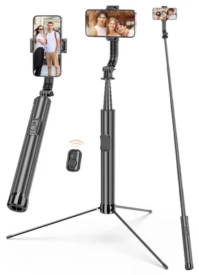 Image de Solidchoice - Trépied pour téléphone portable (191 cm) et bâton de selfie