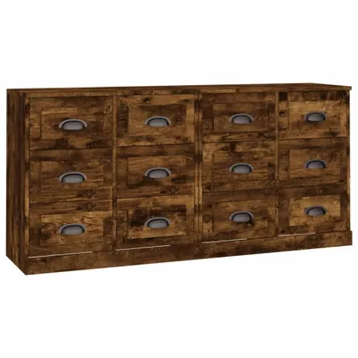 Produktbild von Sideboards 2 Stk. Räuchereiche Holzwerkstoff