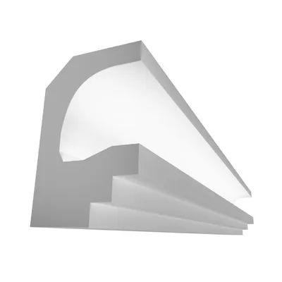 Produktbild von ELHARE Stuckleiste LED Band Lichtprofile Wand Indirekte Beleuchtung Profil LS33C - 100x65mm, 2m