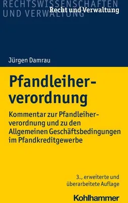 Produktbild von Damrau, J: Pfandleiherverordnung