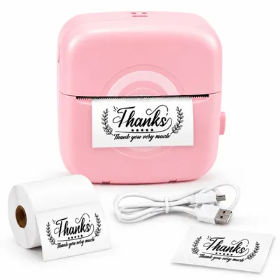 Productafbeelding van Mini-printer, draagbare thermische printer met bluetooth en app voor notities en foto's