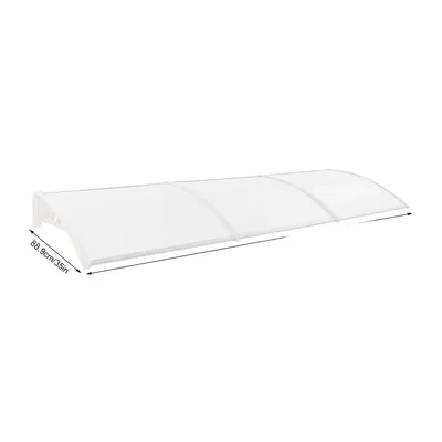 Imagen del producto de Cubierta de aluminio, construcción duradera, instalación en pared, transparente