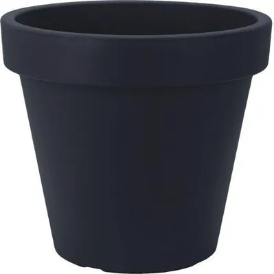 Produktbild von Runder Kunststoff-Pflanztopf Anthrazit 80 cm, wetterfest für Garten und Terrasse