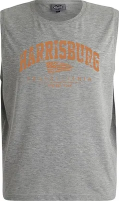 Produktbild von Übergrößen Tanktop Harrisburg Orange AHORN SPORTSWEAR Grey Melange 7XL