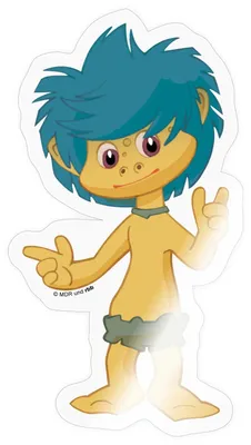 Produktbild von Spreadshirt Sanmännchen Und Seine Freunde Plumps Sticker Aufkleber, 10 x 10 cm, Transparent glänzend