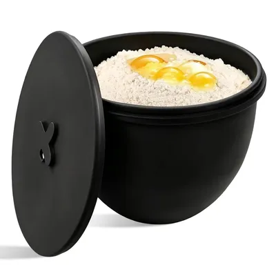 Produktbild von 2-in-1 Silikon-Innenpolster mit Deckel, für KitchenAid 5 QT Rührschüssel geeignet, antihaftbeschichtet, ideal zum Rühren, Aufbewahren & Kühlen