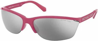 Zdjęcie produktu dla Okulary przeciwsłoneczne damskie, różowa oprawka, ochrona UV400 - okrągły kształt