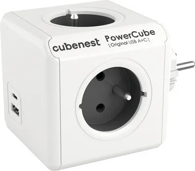 Zdjęcie produktu dla Adapter Powercube Original USB PD 20W, USB, USB-C, 4x gniazdo szary