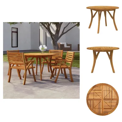 Produktbild von vidaXL Gartentisch Ø 110 cm Massivholz Akazie -  Gartentische