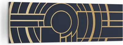Produktbild von Bild auf Leinwand - Leinwandbild - Einteilig - Abstraktion Stück Modern - 160x50cm - Wand Bild - Wanddeko - Wandbilder - Leinwanddruck - Bilder - Wanddekoration - Leinwand bilder - AB160x50-4640