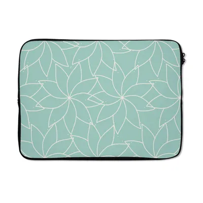 Produktbild von MuchoWow® Laptop Hülle 14 ZollBlau - Mandala - Entwurf Laptoptasche - Laptoptasche - Stoßsicher - Schutzhaube