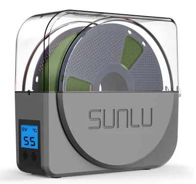 Obrázek produktu pro Sušicí box pro 3D filament, snižuje vlhkost, kompatibilní s filamenty o průměru 1,75/2,85/3,00 mm, vhodný pro nylon PA a ABS