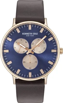 Produktbild von Kenneth Cole New York Herren Uhr Armbanduhr Leder KC14946002